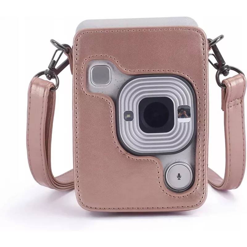 LOVEINSTANT Apsauginis dėklas, skirtas Fujifilm Instax Mini LiPlay - blizganti rožinė