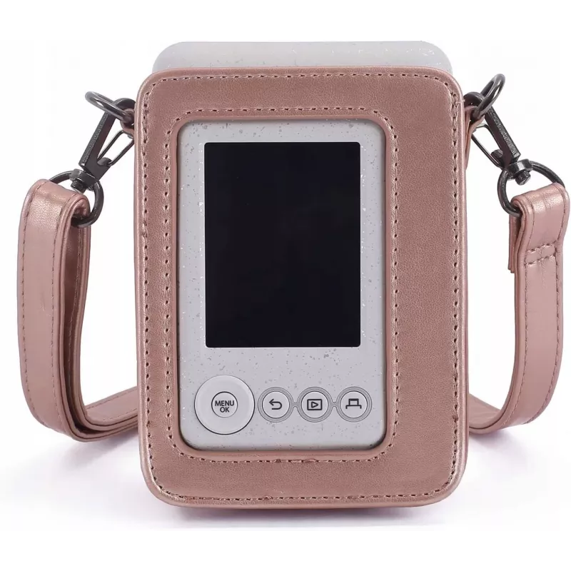 LOVEINSTANT Apsauginis dėklas, skirtas Fujifilm Instax Mini LiPlay - blizganti rožinė