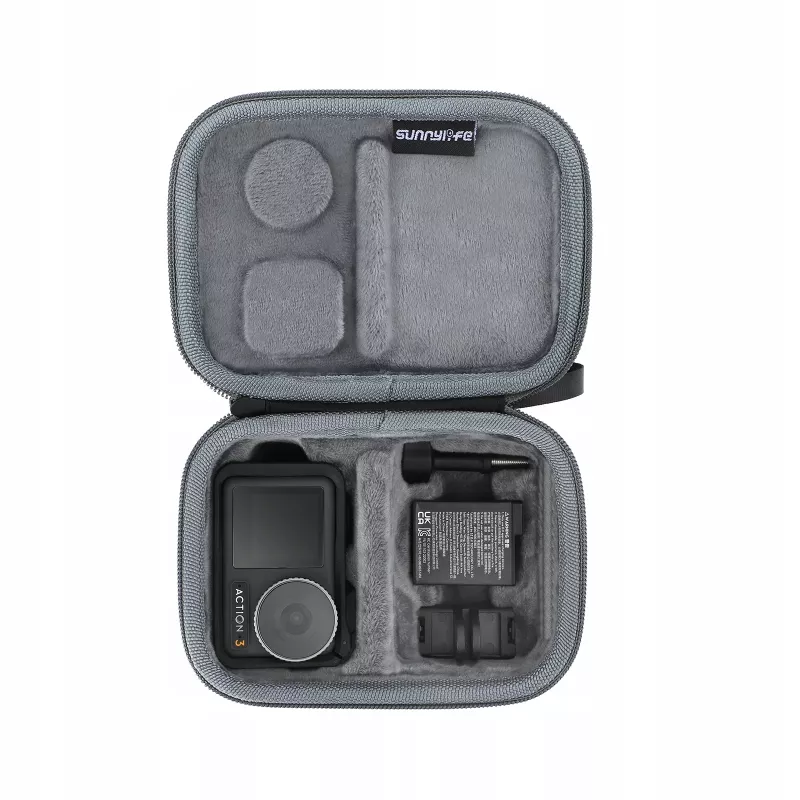 SUNNYLIFE Hard Shell Protective Storage Case for DJI Osmo Action 3 - Black
