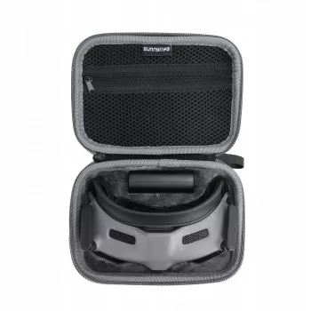 SUNNYLIFE Protective Carrying Case for DJI Goggles 2 – pilkai juodas kieto korpuso dėklas su EVA putomis