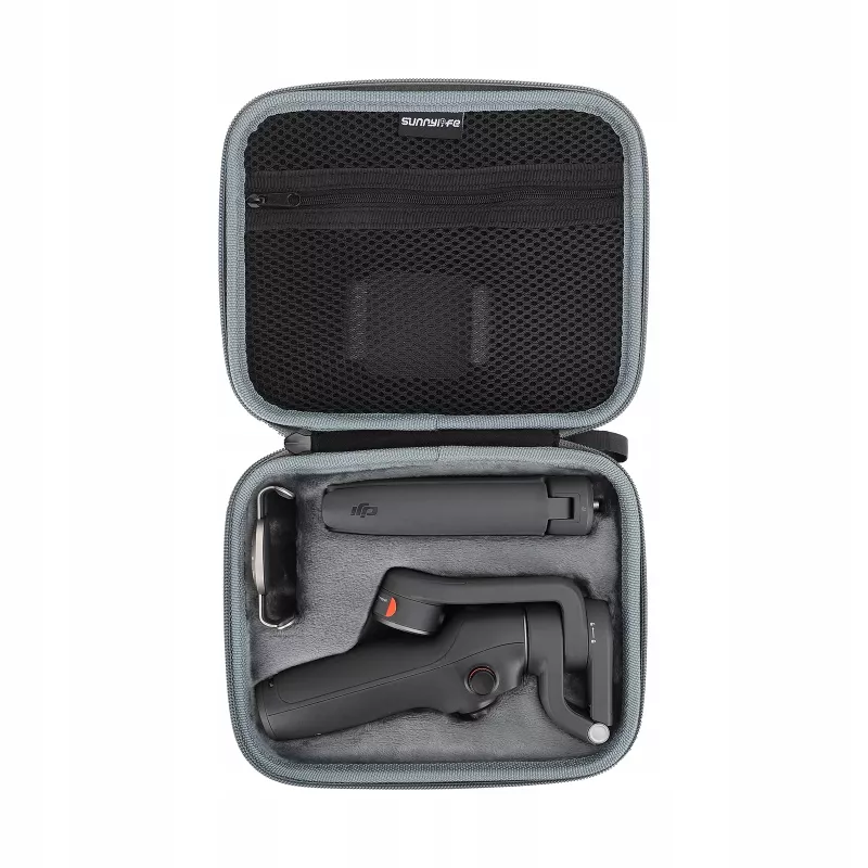 SUNNYLIFE Hard Shell Carrying Case for DJI Osmo Mobile 6, EVA Nylon, Shockproof, Dustproof, Splash-Proof, Black