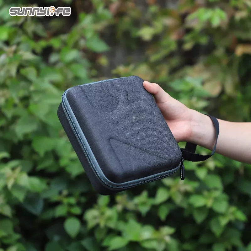 SUNNYLIFE Hard Shell Carrying Case for DJI Osmo Mobile 6, EVA Nylon, Shockproof, Dustproof, Splash-Proof, Black
