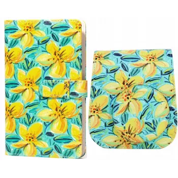 LOVEINSTANT Camera Case & Photo Album Bundle for Fujifilm Instax Mini 11 - Daffodil Pattern