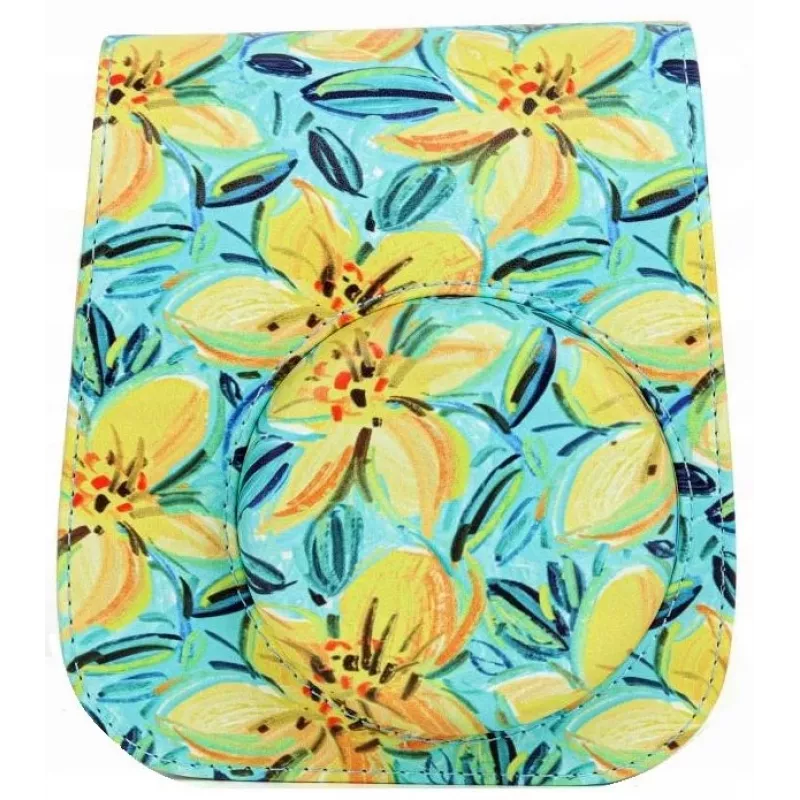 LOVEINSTANT Camera Case & Photo Album Bundle for Fujifilm Instax Mini 11 - Daffodil Pattern