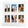 LOVEINSTANT Stovintis nuotraukų rėmelis 6 nuotraukoms, suderinamas su Fujifilm Instax Mini / Xiaomi / Polaroid / Canon / HP / Kodak - Zink / Skaidrus
