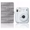 LOVEINSTANT Fotoalbumas Fuji Instax Mini 96 nuotraukoms – juodas PU odinis viršelis, 48 puslapiai, talpina 2 nuotraukas puslapyje – suderinamas su Instax Mini 40, 12, 11, 10, 9, 8, Evo, Liplay, Link