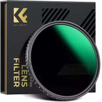 KF X-Fader kintamo tankio ND filtras 43mm ND8-ND128 pilkas