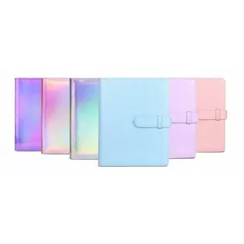 LOVEINSTANT Fotoalbumas 256 nuotraukoms, skirtas Fujifilm Instax Mini 40 12 11 9 8 7 Evo Liplay Link - Pink Flash
