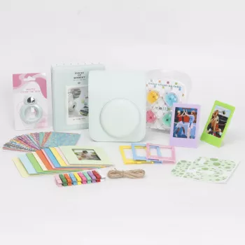 LOVEINSTANT 8-in-1 Aksesuarų rinkinys, skirtas Fujifilm Instax Mini 12, mėtų žalia