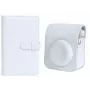 LOVEINSTANT Camera Case & Photo Album Bundle for Fuji Instax Mini 12 - White (108 Photos)
