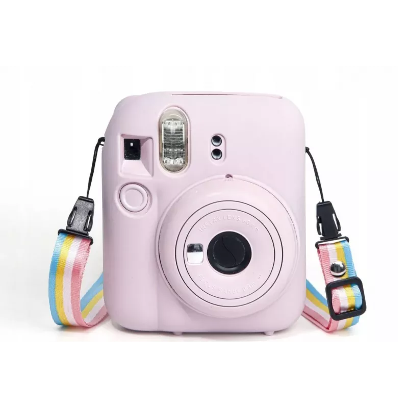 LOVEINSTANT Silicone Protective Case for Fujifilm Instax Mini 12 - Pink