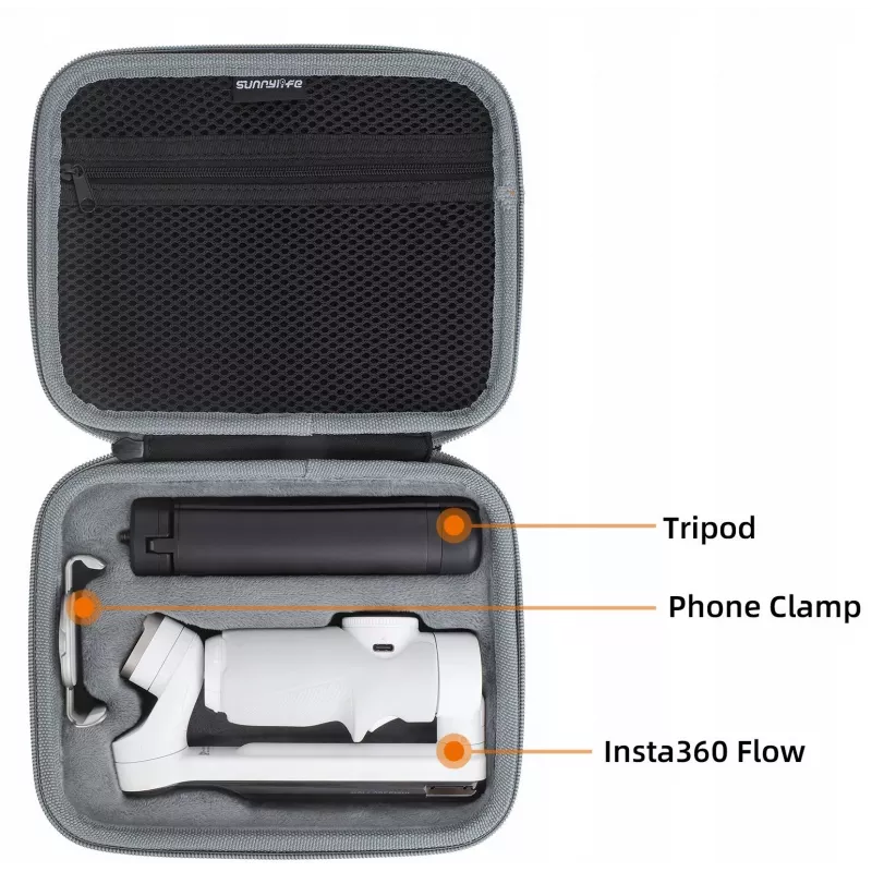 SUNNYLIFE Hard Shell Travel Case for Insta360 Flow Gimbal Stabilizer - B569 Series