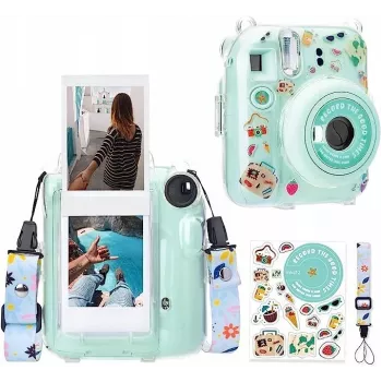 LOVEINSTANT Dėklas, skirtas Fujifilm Instax Mini 12, su lipdukais / Holiday Time