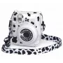 LOVEINSTANT Dėklas, skirtas Fujifilm Instax Mini 12 su lipdukais – karvės raštas