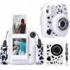 LOVEINSTANT Dėklas, skirtas Fujifilm Instax Mini 12 su lipdukais – karvės raštas