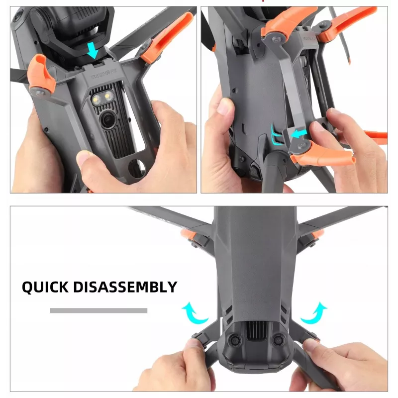 SUNNYLIFE Landing Gear Extenders, skirti DJI Mavic 3 Pro - Pilka (4 vnt.)