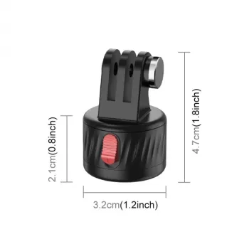 PULUZ Magnetinis greito atleidimo laikiklis su 1/4 inch sriegiu, skirtas GoPro Hero 11 10 9 8 7 6 5 4 / SJCAM / Xiaomi / DJI - PU708B