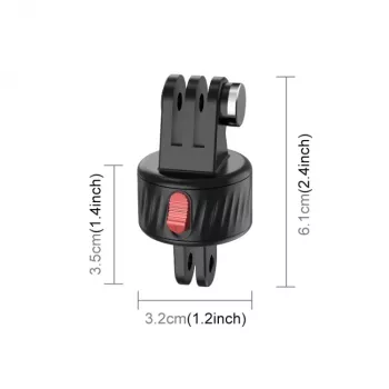 PULUZ Magnetinis greito atsegimo laikiklis GoPro Hero 11 10 9 8 7 6 5 4 / SJCAM / Xiaomi / DJI – PU706b
