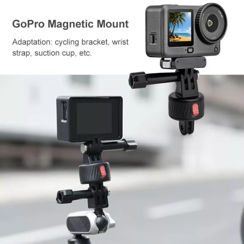 PULUZ Magnetinis greito atsegimo laikiklis GoPro Hero 11 10 9 8 7 6 5 4 / SJCAM / Xiaomi / DJI – PU706b