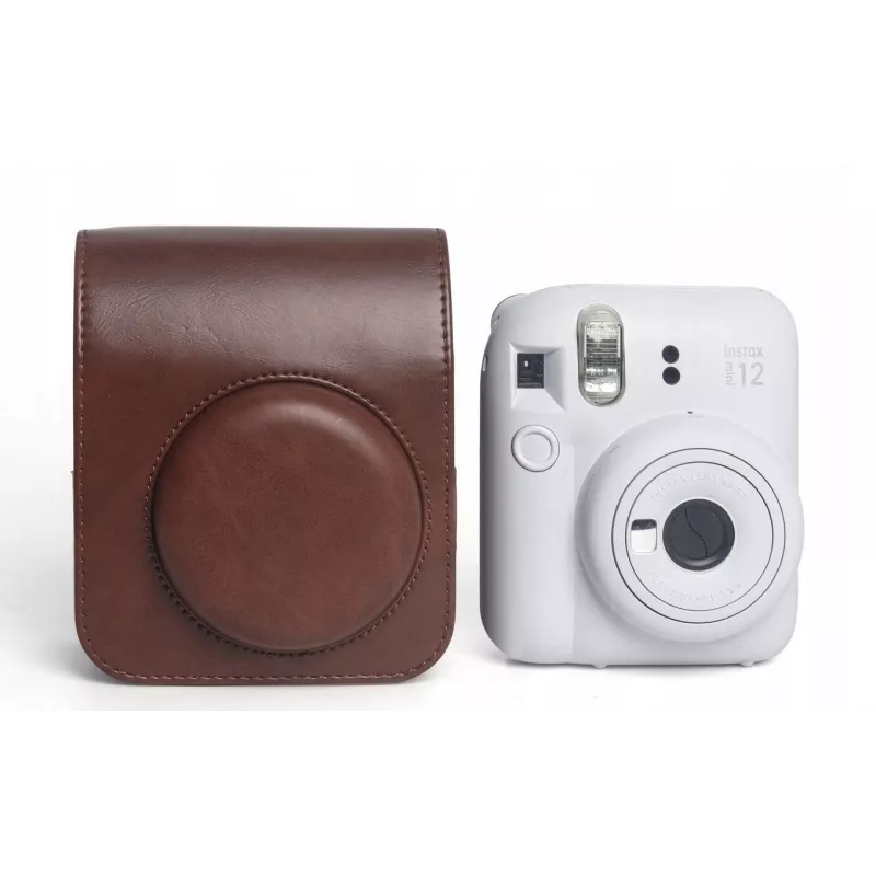 LOVEINSTANT Protective Case Shoulder Bag for Fujifilm Instax Mini 12 - Brown