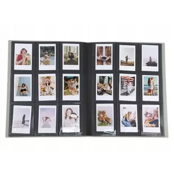 LOVEINSTANT fotoalbumas 432 nuotraukoms, skirtas Fujifilm Instax Mini / Xiaomi / Polaroid / Canon / HP / Kodak, juodas