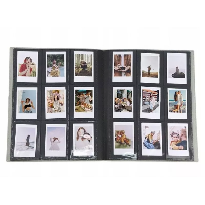 LOVEINSTANT fotoalbumas 432 nuotraukoms, skirtas Fujifilm Instax Mini / Xiaomi / Polaroid / Canon / HP / Kodak, juodas