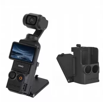 SUNNYLIFE Magnetinis laikiklis, skirtas DJI Osmo Pocket 3 – vertikalus ir horizontalus – juodas