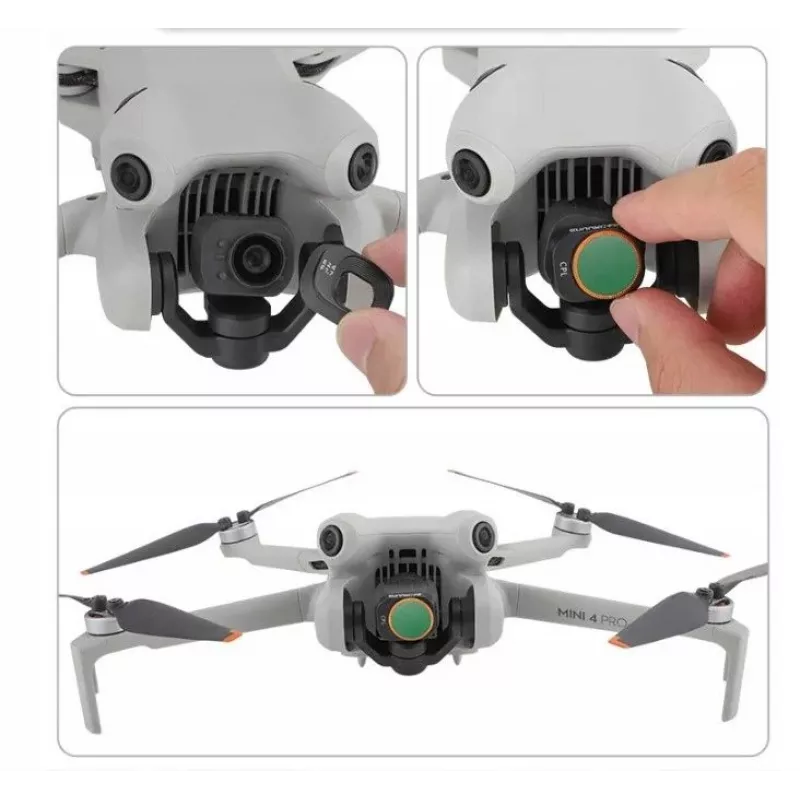 SUNNYLIFE ND16 NDX16 pilkas filtras, skirtas DJI Mini 4 Pro + dėklas N4P-FI722-16