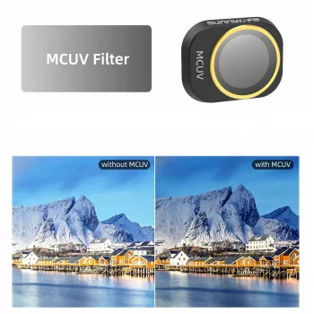 SUNNYLIFE UV MC ultravioletinis filtras, skirtas DJI Mini 4 Pro dronui + apsauginis dėklas