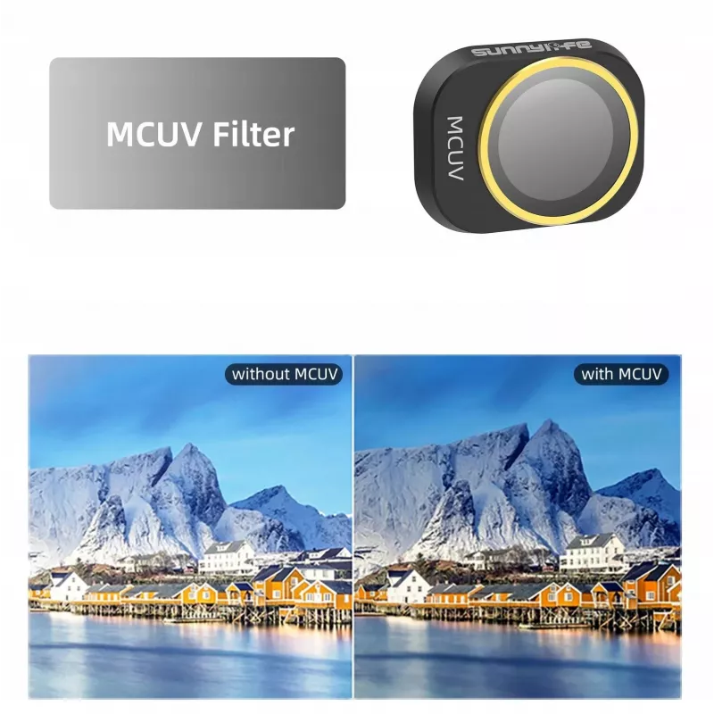 SUNNYLIFE UV MC ultravioletinis filtras, skirtas DJI Mini 4 Pro dronui + apsauginis dėklas