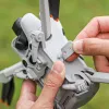 SUNNYLIFE Prailginimo kojelės DJI Mini 4 Pro - aukštis padidėja 30 mm, greitas užsegimas, neslystančios pagalvėlės (pilka) N4P-LG700