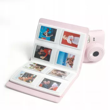 LOVEINSTANT nuotraukų albumas 288 nuotraukoms, skirtas Fuji Instax Canon Xiaomi Polaroid HP Kodak Zink / priekinis viršelio langelis / violetinis