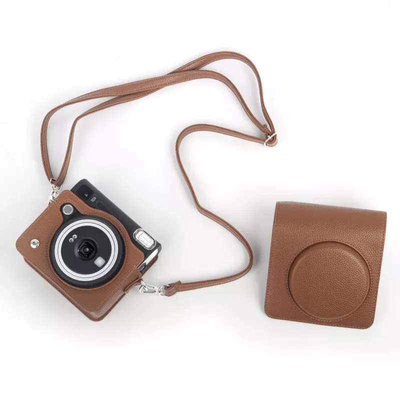 LOVEINSTANT Apsauginis dėklas Fujifilm Instax Square SQ40 - Ruda