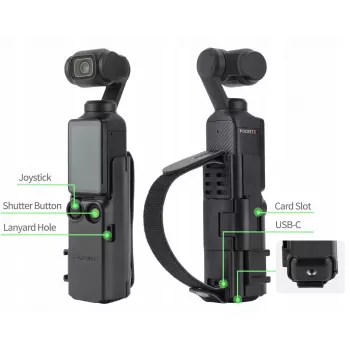 SUNNYLIFE Protective Frame Hand Grip for DJI Osmo Pocket 3 - Juoda