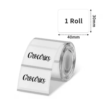 Phomemo Transparent Adhesive Labels 40x30mm for M110/M120/M200/M220/M221 - 230 Labels per Roll