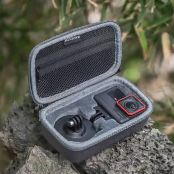 SUNNYLIFE Hard Shell Carrying Case, skirta „Insta360 Ace / Ace Pro“ – juoda
