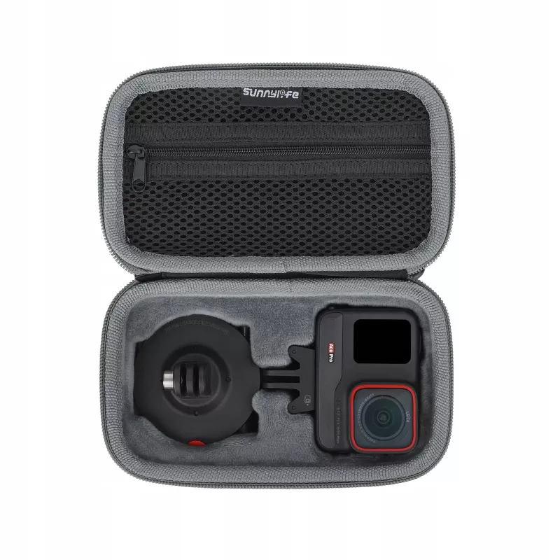 SUNNYLIFE Hard Shell Carrying Case, skirta „Insta360 Ace / Ace Pro“ – juoda