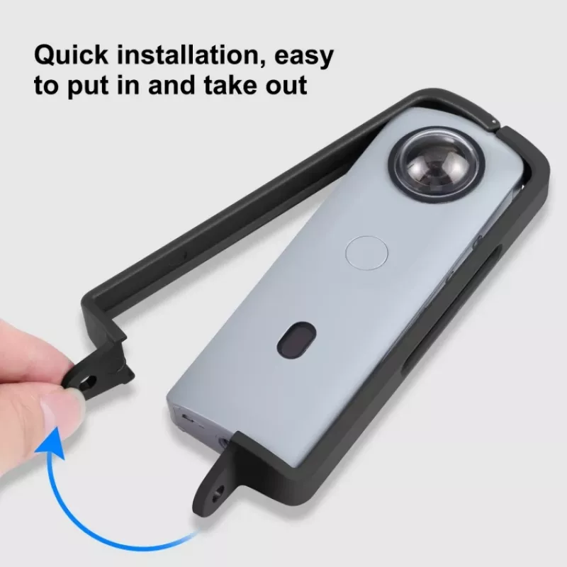 PULUZ Frame Mount Protective Cage, skirta Ricoh Theta SC2 – juoda
