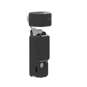 PULUZ Apsauginis silikoninis dėklas su objektyvo ir ekrano dangteliais, skirtas DJI Osmo Pocket 3, juodas (PU894B)