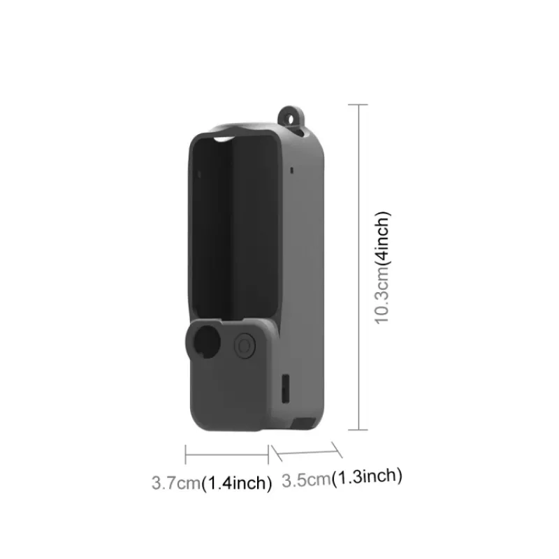 PULUZ Apsauginis silikoninis dėklas su objektyvo ir ekrano dangteliais, skirtas DJI Osmo Pocket 3, juodas (PU894B)