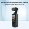 PULUZ Apsauginis silikoninis dėklas su objektyvo ir ekrano dangteliais, skirtas DJI Osmo Pocket 3, juodas (PU894B)