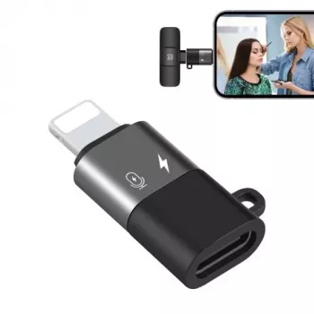 PULUZ Lightning į USB-C OTG adapteris, juodas (PU649B)