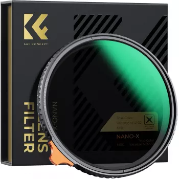 K&F Concept kintamo tankio ND filtras ND2-ND32 82mm True Color MRC Nano X