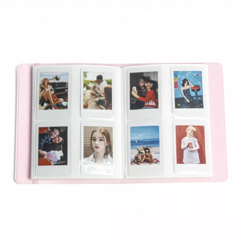 LOVEINSTANT fotoalbumas 288 nuotraukoms Fuji Instax Canon Xiaomi Polaroid HP Kodak Zink / viršelis su langu / mėlyna