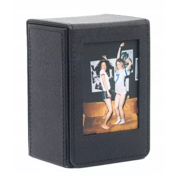 LOVEINSTANT dėklas „Fujifilm Instax Mini“ nuotraukoms laikyti, 100 nuotraukų, juodas