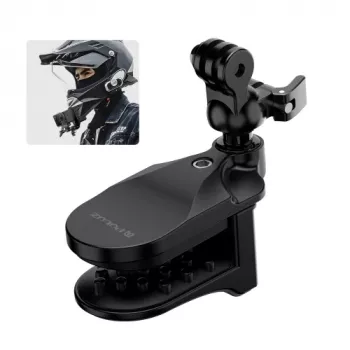PULUZ Motociklininko šalmo smakro laikiklis, skirtas GoPro Hero 12 11 Mini 10 9 8 7 6 5 4 3+ Max - PU927B