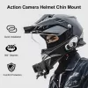 PULUZ Motociklininko šalmo smakro laikiklis, skirtas GoPro Hero 12 11 Mini 10 9 8 7 6 5 4 3+ Max - PU927B