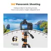 K&F Concept FH-03 Fluid Video Head, 5kg Load, Arca-Swiss, 1/4 inch-20 & 3/8 inch-16, Black