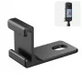 PULUZ 1/4 inch Adapter Mount Bracket for Insta360 X5/X4/X3/One X2 - Black Aluminum Alloy Cold Shoe