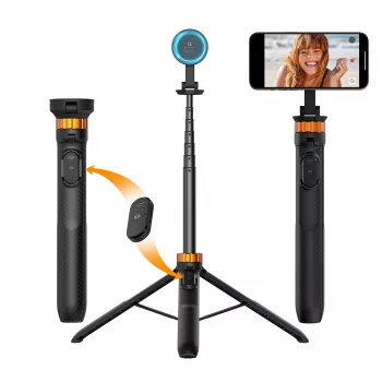 KF Selfie Stick Tripod 162cm Magnetic MagSafe išmaniesiems telefonams su nuotolinio valdymo pulteliu Kf09.139